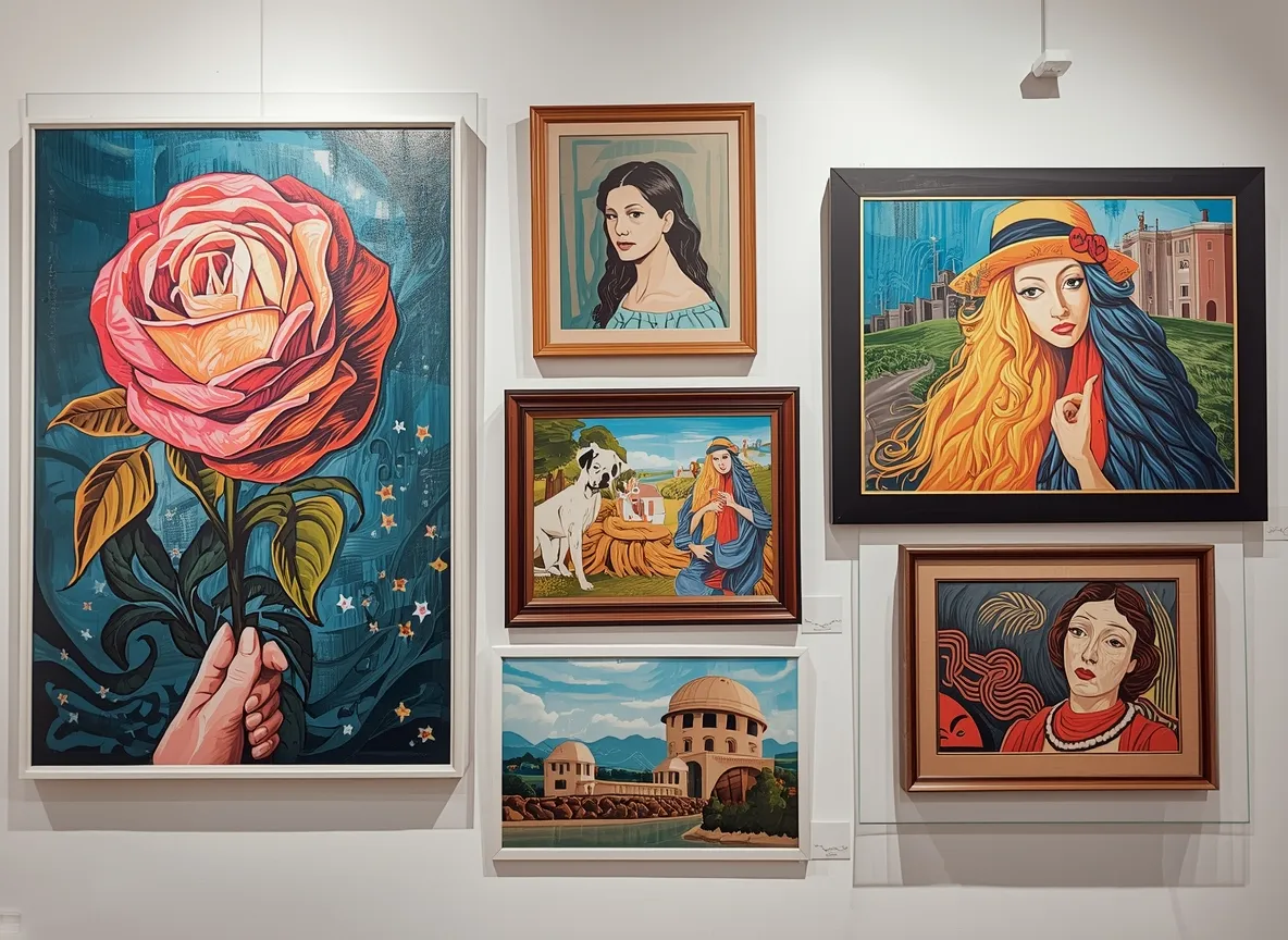 Konstgalleri med verk kurerade